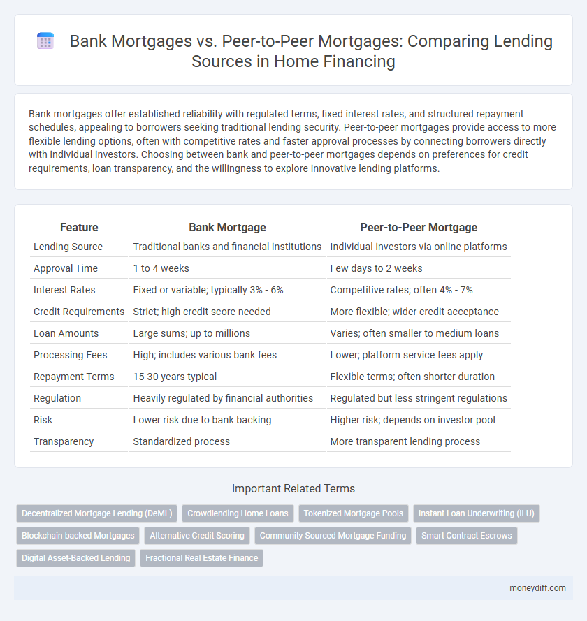 Bank Mortgages vs. Peer-to-Peer Mortgages: Comparing Lending Sources in Home Financing