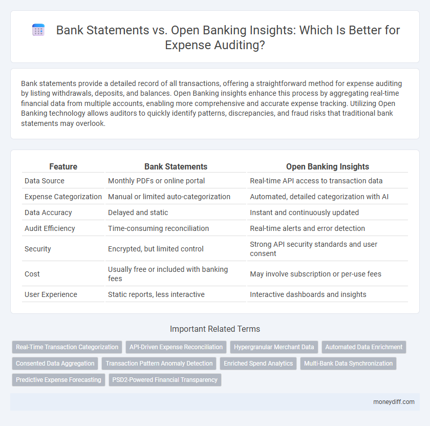 Bank Statements vs. Open Banking Insights: Which Is Better for Expense Auditing?
