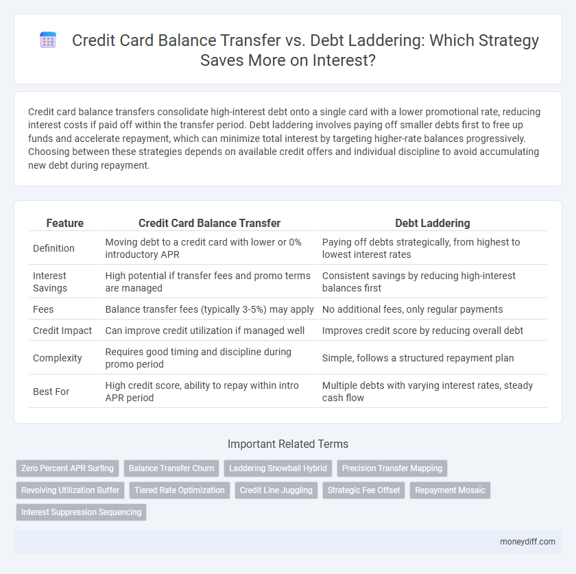 Credit Card Balance Transfer vs. Debt Laddering: Which Strategy Saves More on Interest?