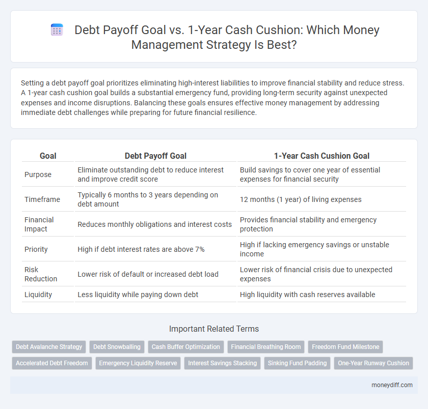 Debt Payoff Goal vs. 1-Year Cash Cushion: Which Money Management Strategy Is Best?