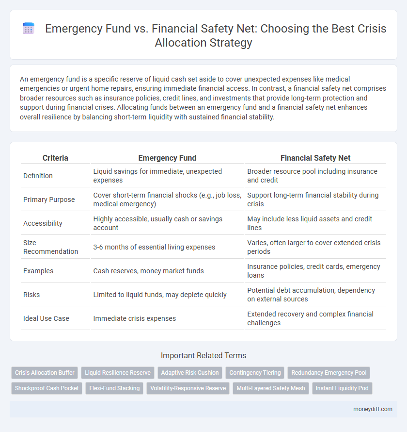 Emergency Fund vs. Financial Safety Net: Choosing the Best Crisis Allocation Strategy