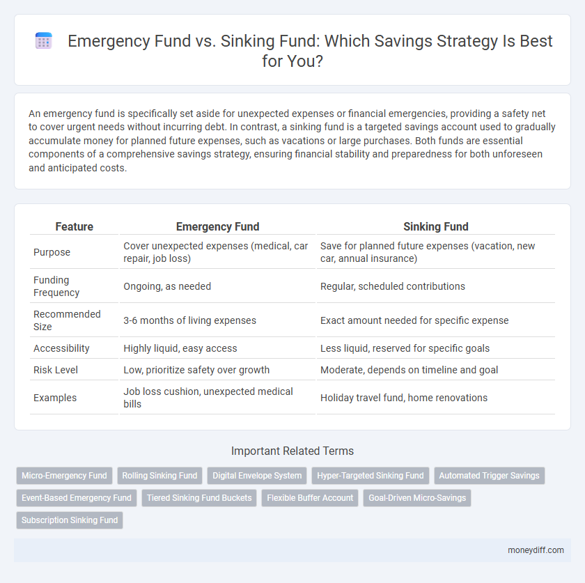 Emergency Fund vs. Sinking Fund: Which Savings Strategy Is Best for You?
