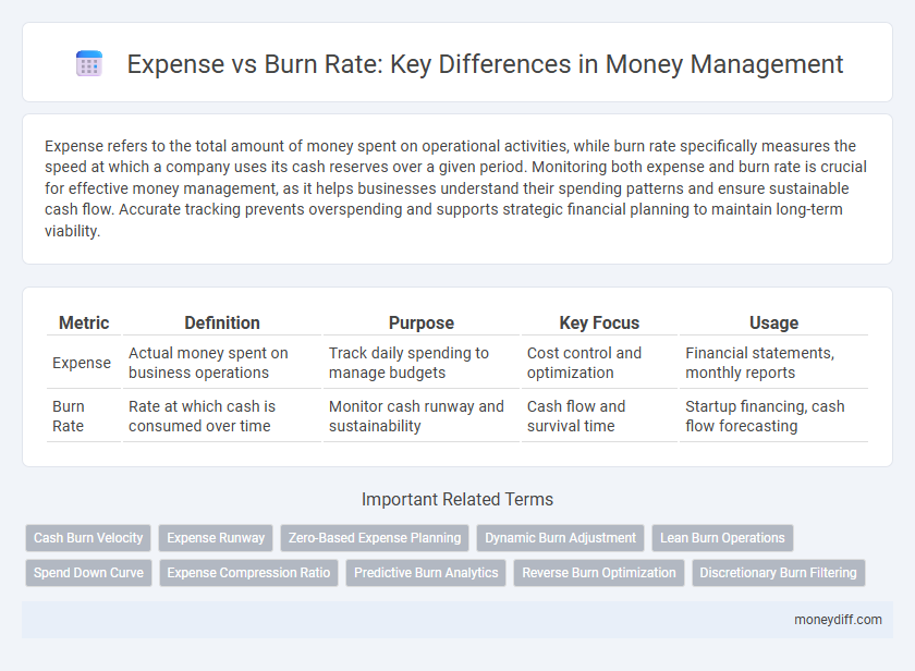 Expense vs Burn Rate: Key Differences in Money Management