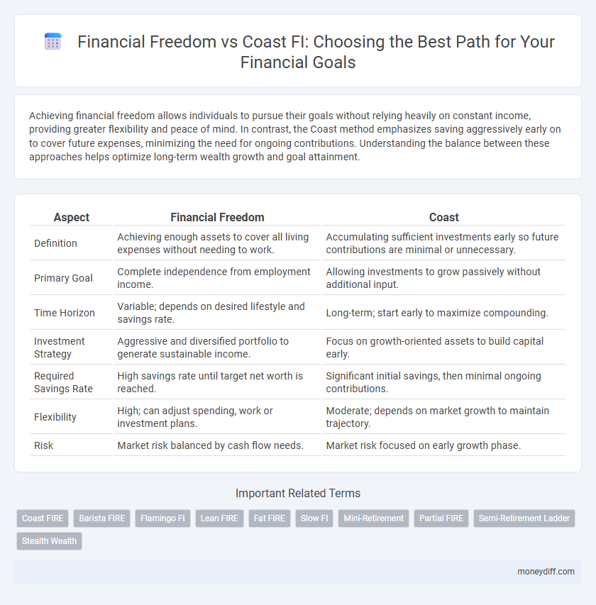 Financial Freedom vs Coast FI: Choosing the Best Path for Your Financial Goals