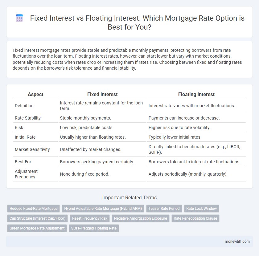Fixed Interest vs Floating Interest: Which Mortgage Rate Option is Best for You?