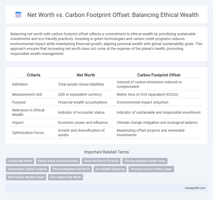 Net Worth vs. Carbon Footprint Offset: Balancing Ethical Wealth