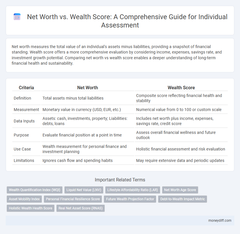 Net Worth vs. Wealth Score: A Comprehensive Guide for Individual Assessment