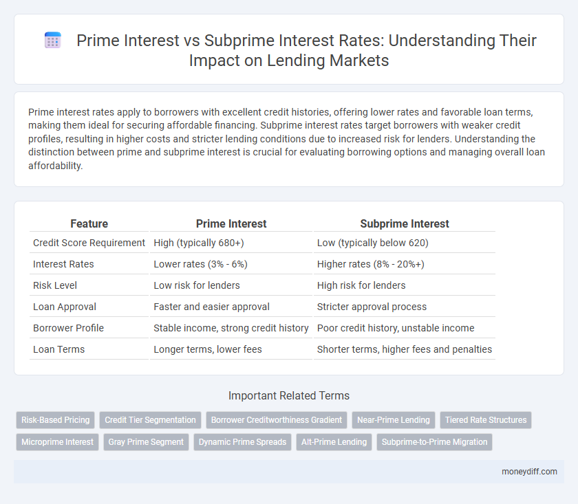 Prime Interest vs Subprime Interest Rates: Understanding Their Impact on Lending Markets