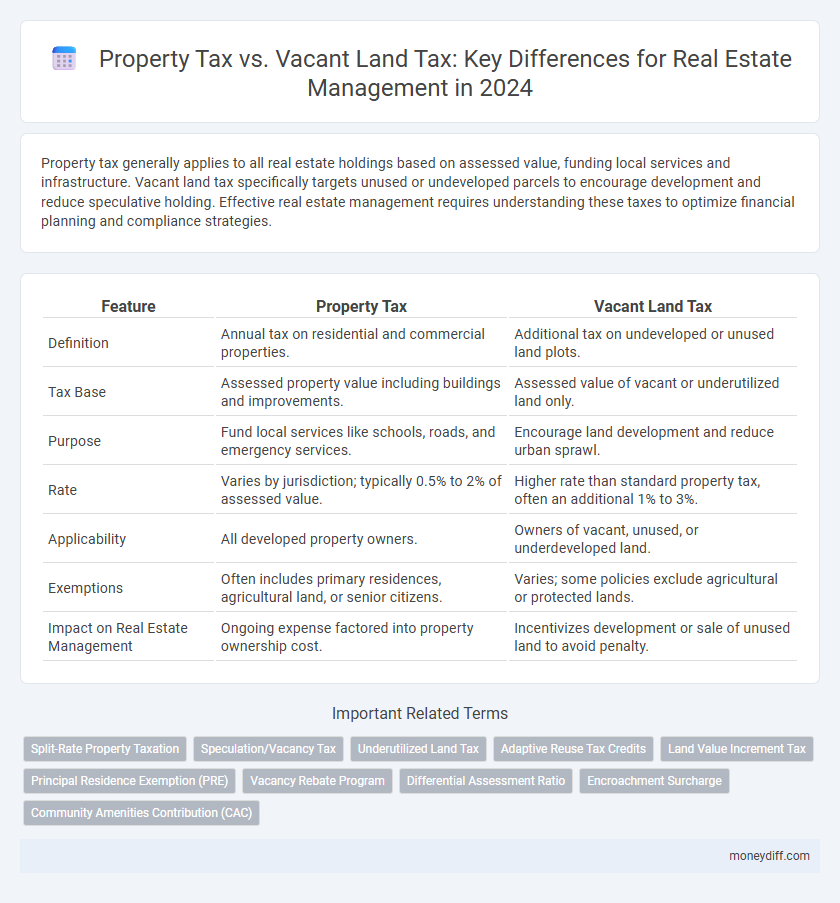 Property Tax vs. Vacant Land Tax: Key Differences for Real Estate Management in 2024