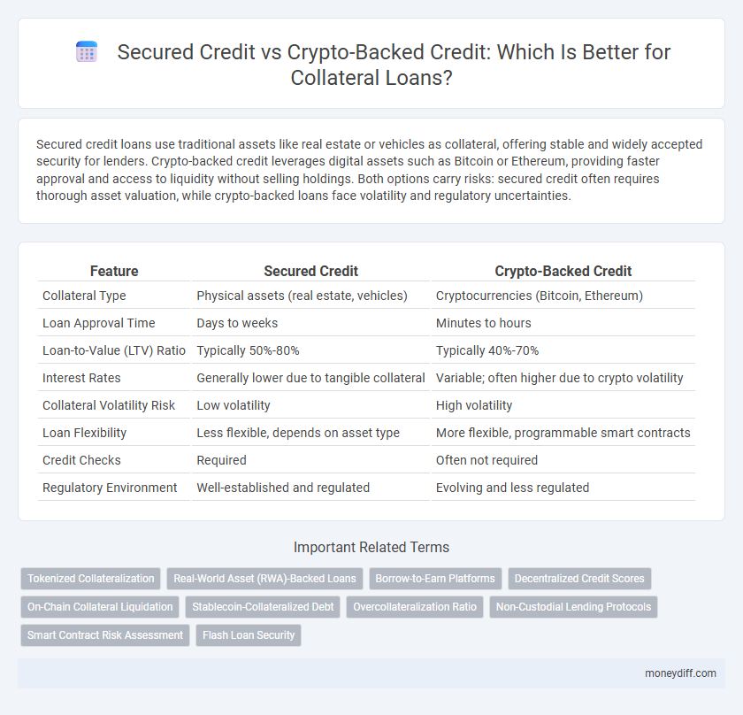 Secured Credit vs Crypto-Backed Credit: Which Is Better for Collateral Loans?