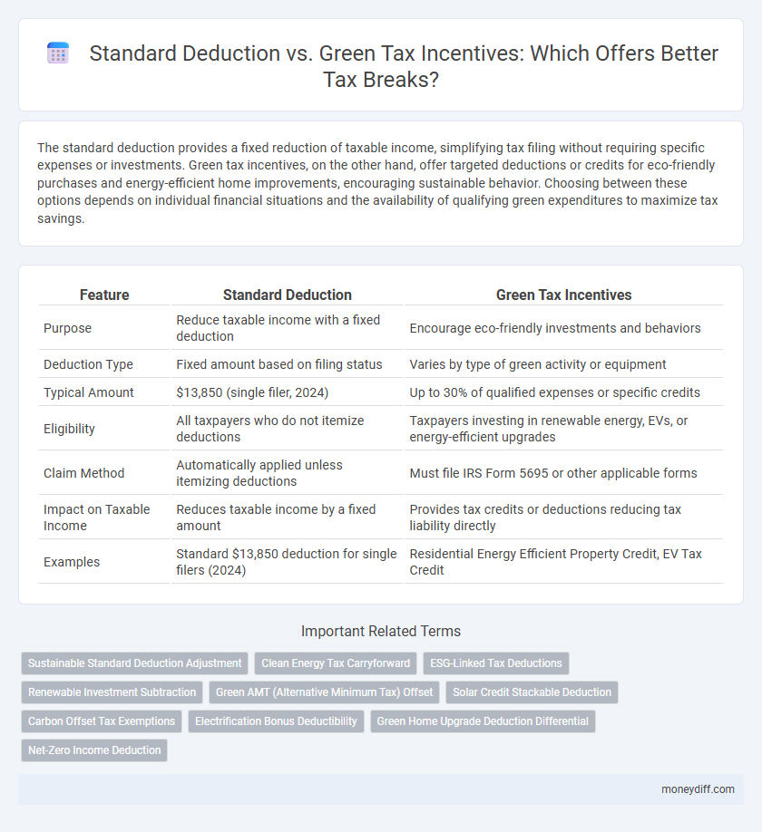Standard Deduction vs. Green Tax Incentives: Which Offers Better Tax Breaks?