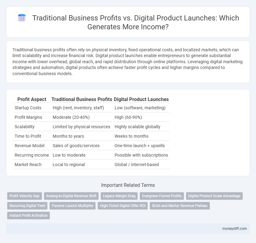 Traditional Business Profits vs. Digital Product Launches: Which Generates More Income?