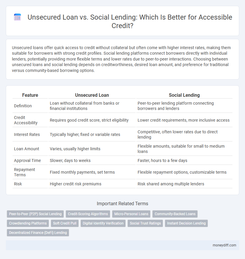 Unsecured Loan vs. Social Lending: Which Is Better for Accessible Credit?