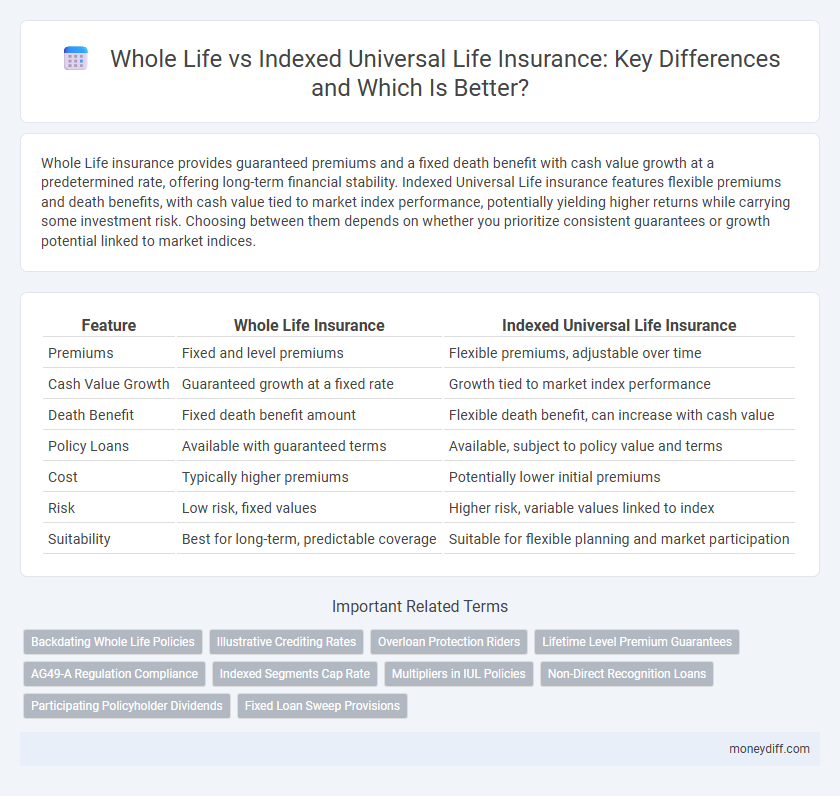 Whole Life vs Indexed Universal Life Insurance: Key Differences and Which Is Better?
