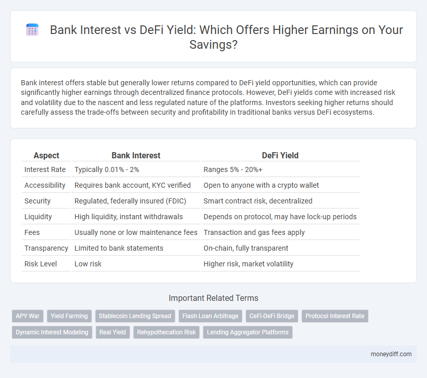 Bank Interest vs DeFi Yield: Which Offers Higher Earnings on Your Savings?