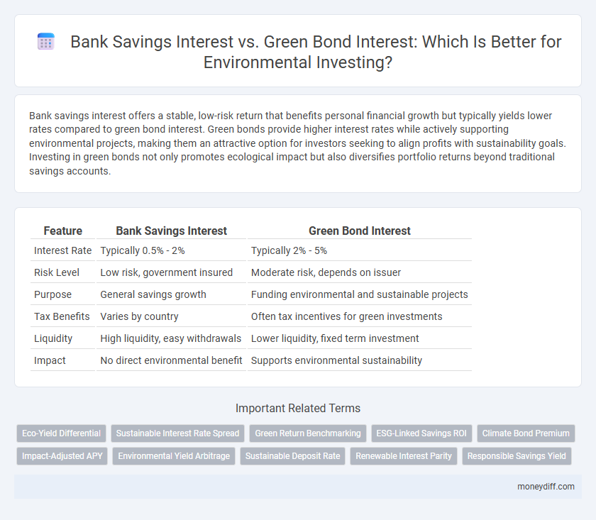 Bank Savings Interest vs. Green Bond Interest: Which Is Better for Environmental Investing?