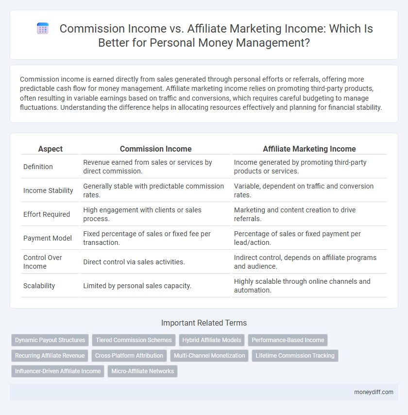 Commission Income vs. Affiliate Marketing Income: Which Is Better for Personal Money Management?