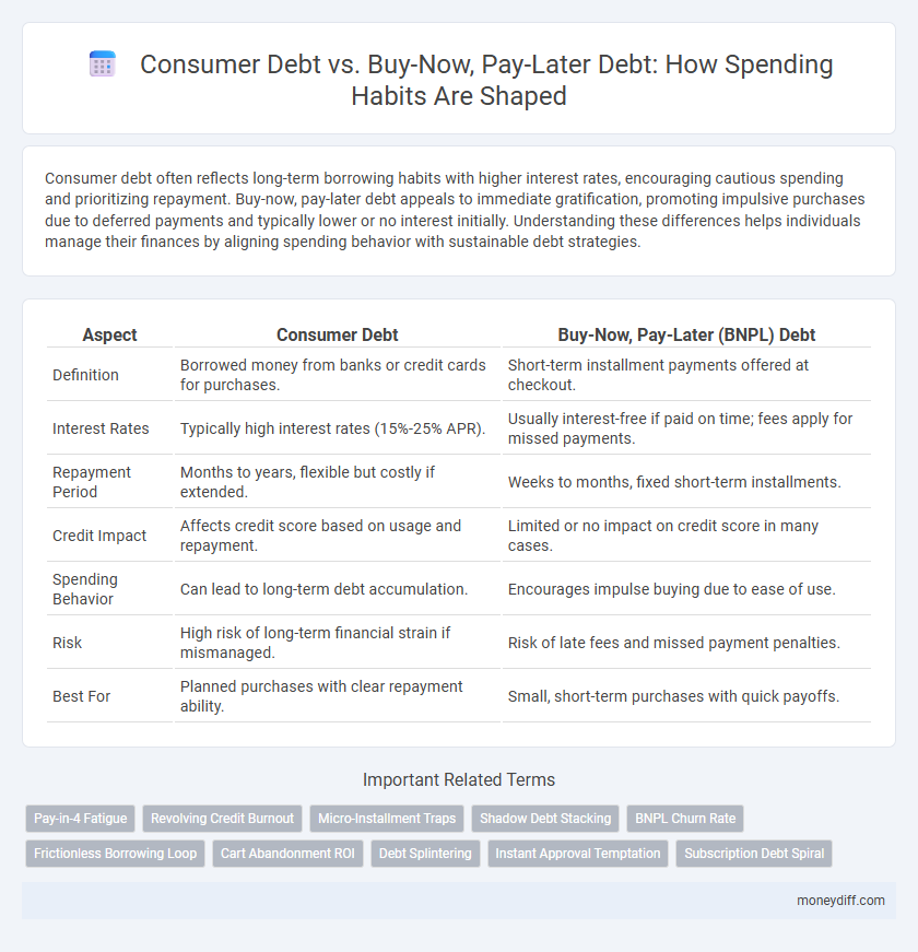 Consumer Debt vs. Buy-Now, Pay-Later Debt: How Spending Habits Are Shaped