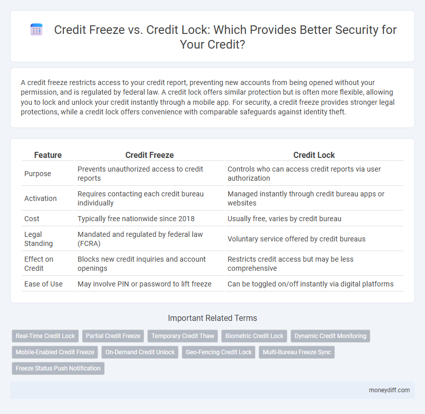 Credit Freeze vs. Credit Lock: Which Provides Better Security for Your Credit?