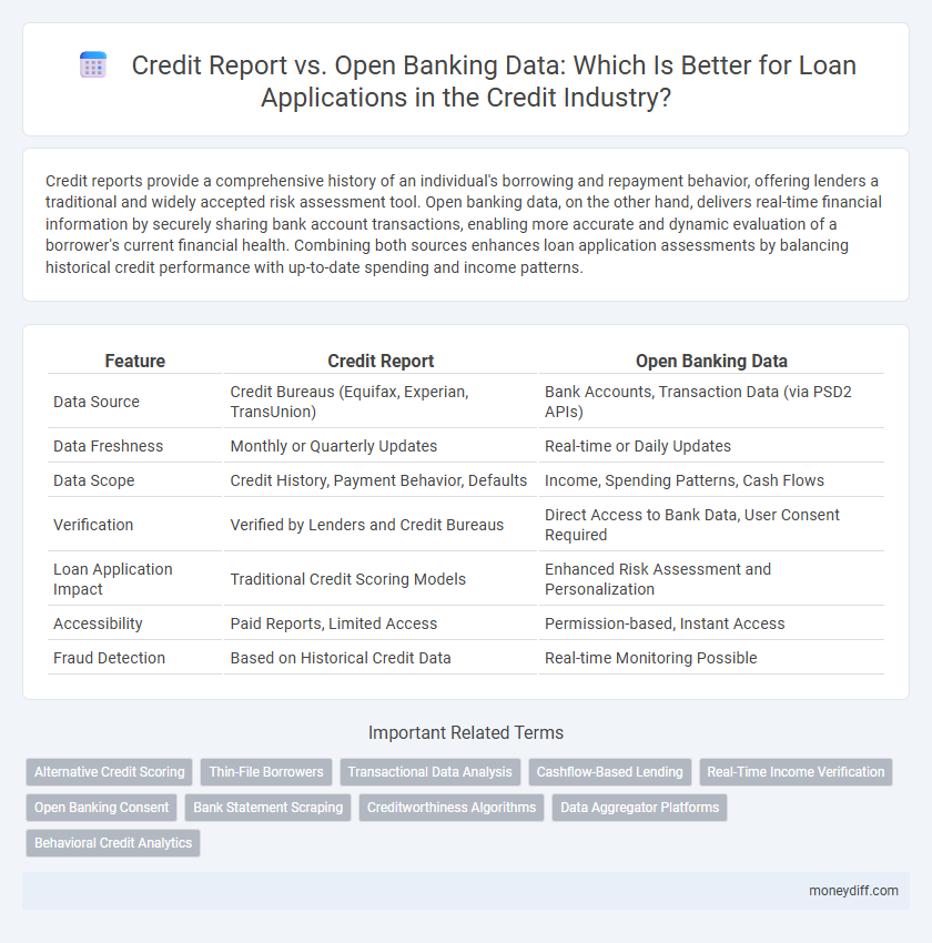 Credit Report vs. Open Banking Data: Which Is Better for Loan Applications in the Credit Industry?