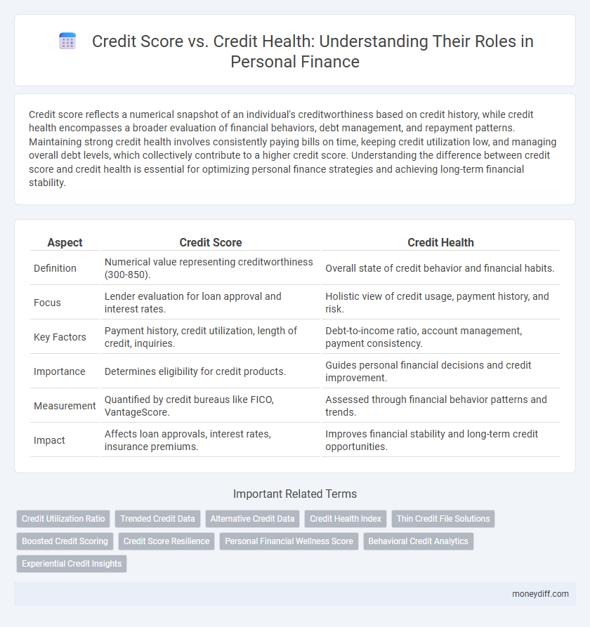 Credit Score vs. Credit Health: Understanding Their Roles in Personal Finance