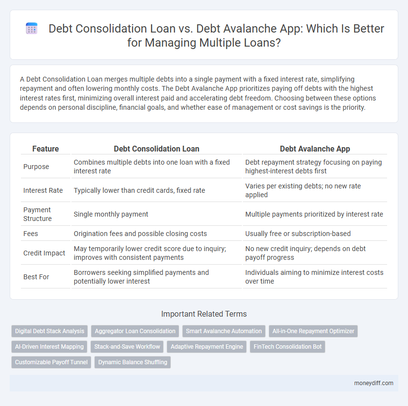 Debt Consolidation Loan vs. Debt Avalanche App: Which Is Better for Managing Multiple Loans?