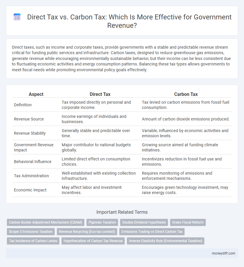 Direct Tax vs. Carbon Tax: Which Is More Effective for Government Revenue?