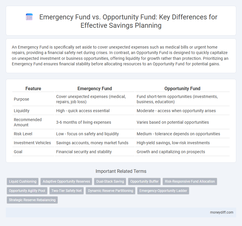 Emergency Fund vs. Opportunity Fund: Key Differences for Effective Savings Planning