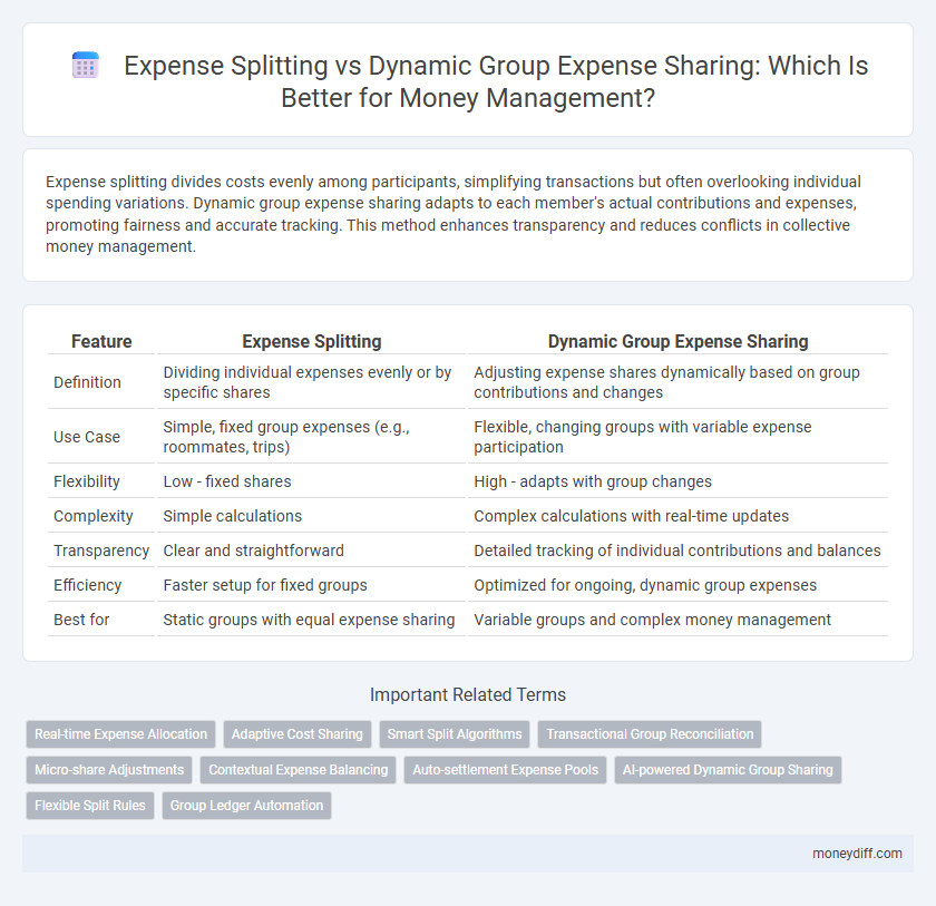 Expense Splitting vs Dynamic Group Expense Sharing: Which Is Better for Money Management?