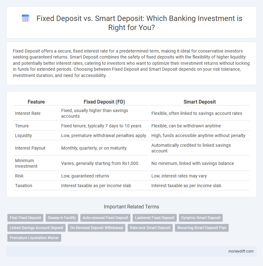 Fixed Deposit vs. Smart Deposit: Which Banking Investment is Right for You?
