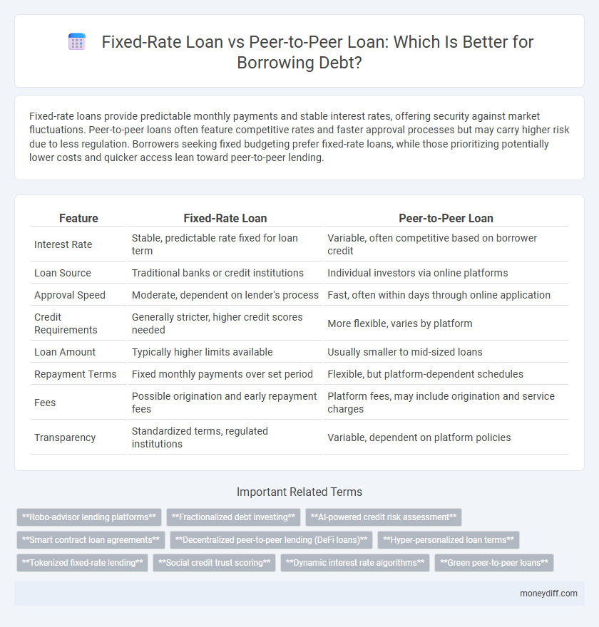 Fixed-Rate Loan vs Peer-to-Peer Loan: Which Is Better for Borrowing Debt?