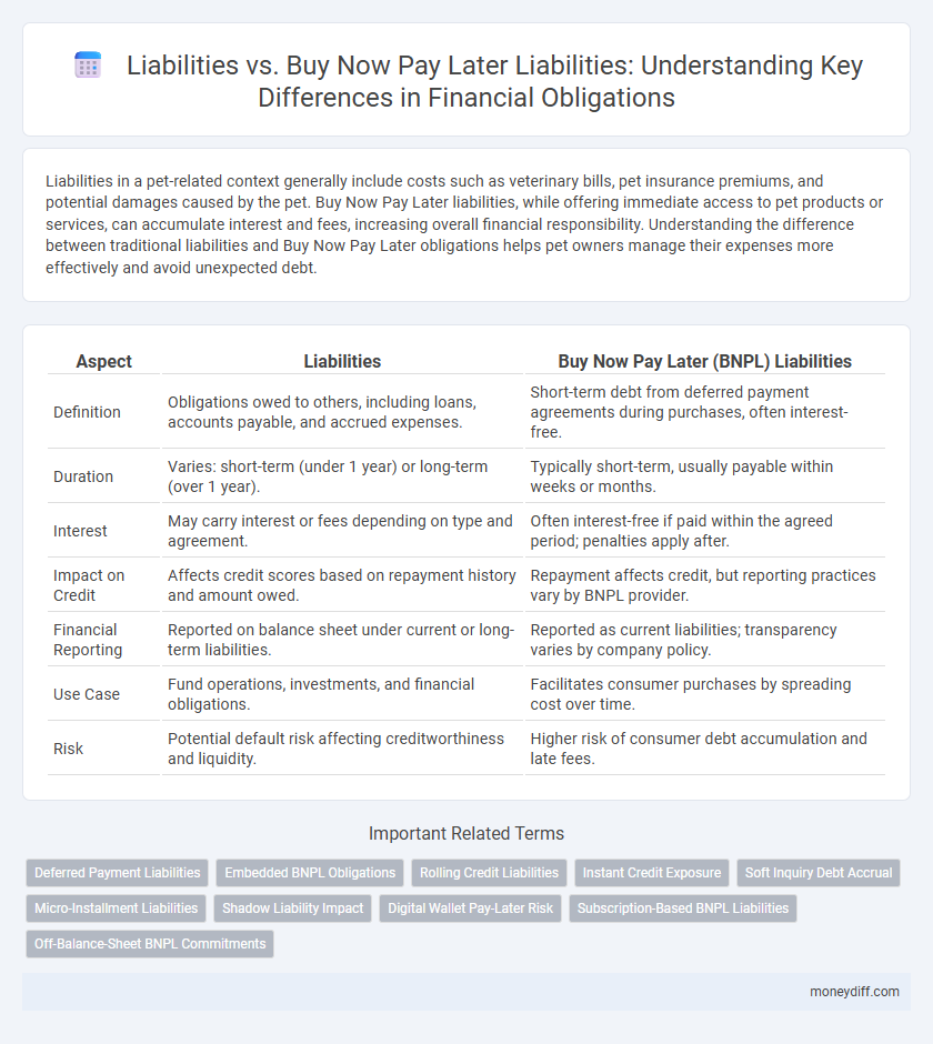 Liabilities vs. Buy Now Pay Later Liabilities: Understanding Key Differences in Financial Obligations