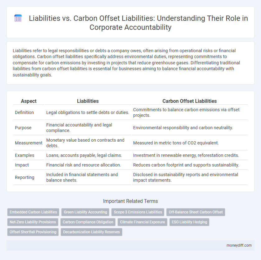 Liabilities vs. Carbon Offset Liabilities: Understanding Their Role in Corporate Accountability