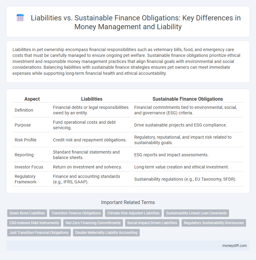 Liabilities vs. Sustainable Finance Obligations: Key Differences in Money Management and Liability