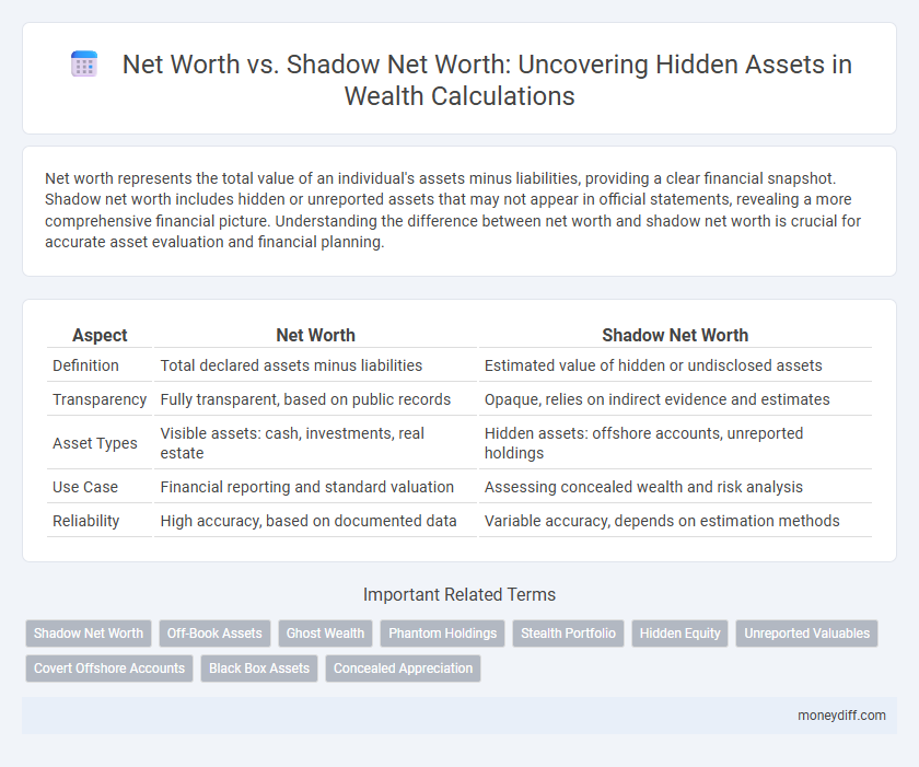 Net Worth vs. Shadow Net Worth: Uncovering Hidden Assets in Wealth Calculations