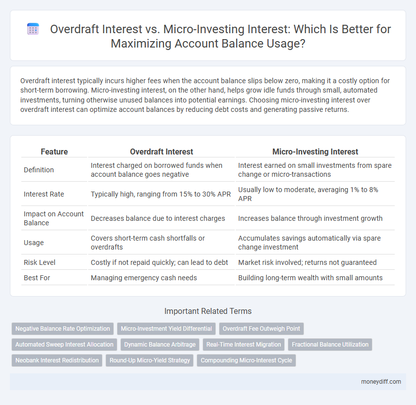 Overdraft Interest vs. Micro-Investing Interest: Which Is Better for Maximizing Account Balance Usage?