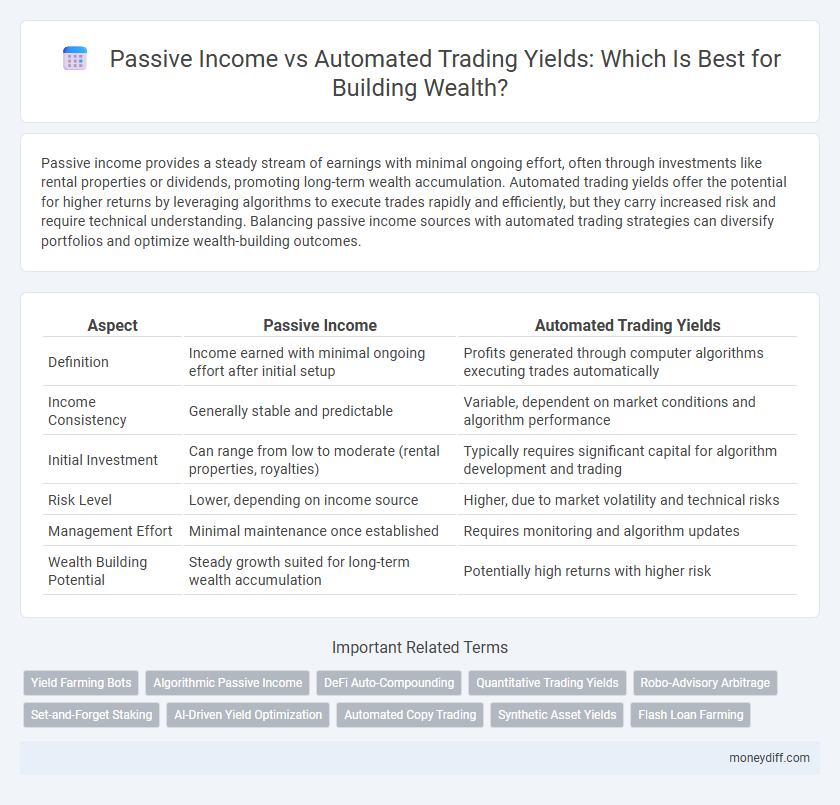 Passive Income vs Automated Trading Yields: Which Is Best for Building Wealth?