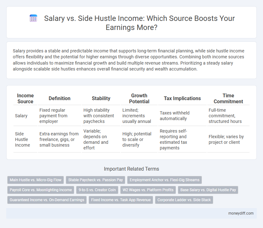 Salary vs. Side Hustle Income: Which Source Boosts Your Earnings More?