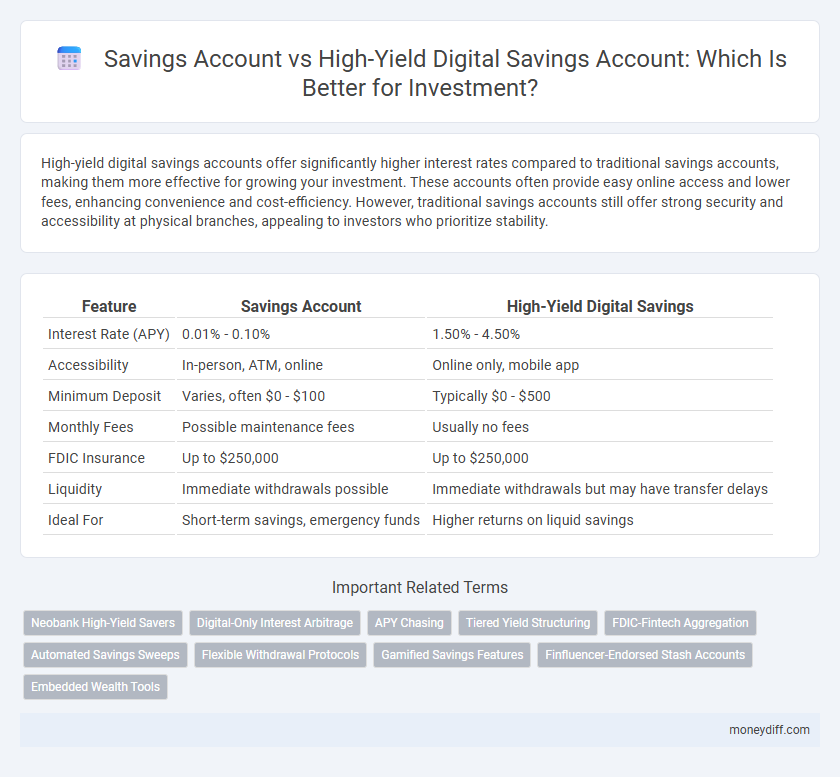 Savings Account vs High-Yield Digital Savings Account: Which Is Better for Investment?