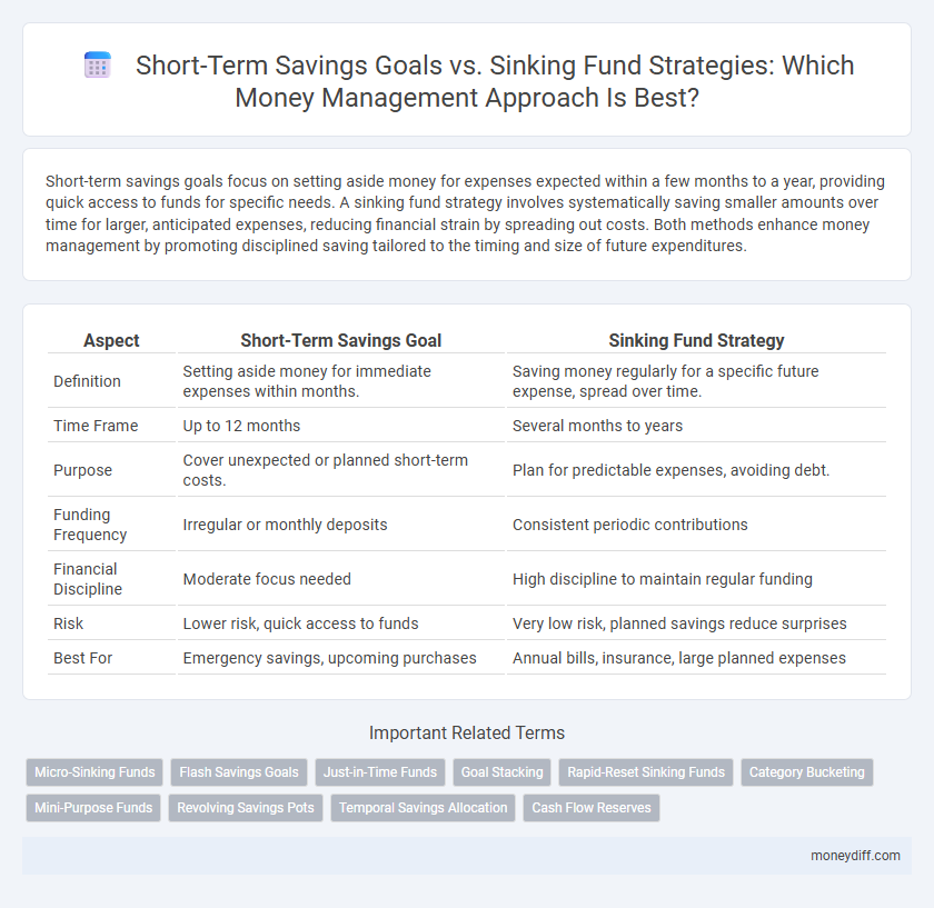 Short-Term Savings Goals vs. Sinking Fund Strategies: Which Money Management Approach Is Best?