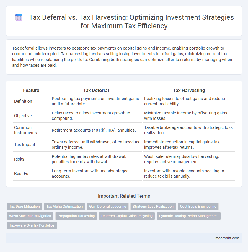 Tax Deferral vs. Tax Harvesting: Optimizing Investment Strategies for Maximum Tax Efficiency