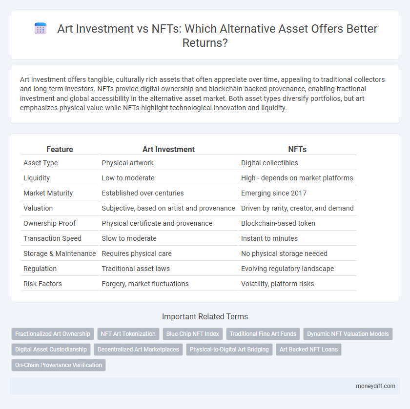 Art Investment vs NFTs: Which Alternative Asset Offers Better Returns?