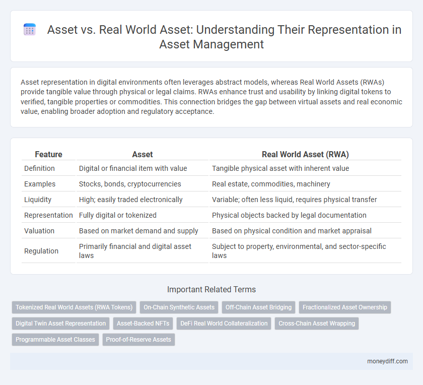 Asset vs. Real World Asset: Understanding Their Representation in Asset Management