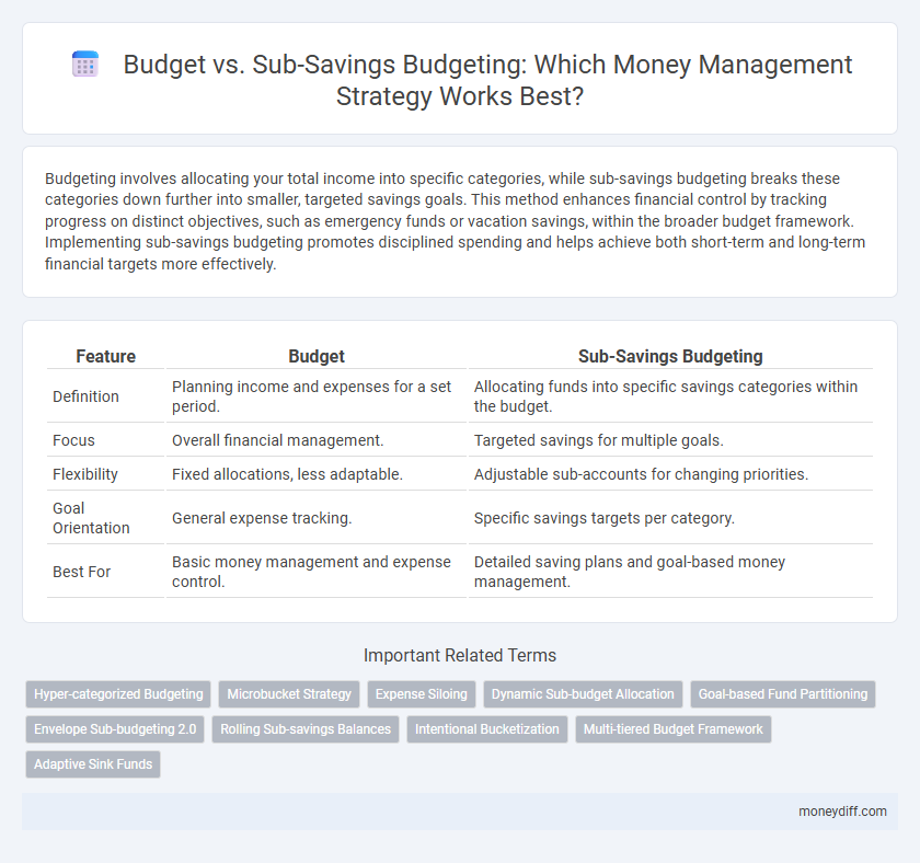 Budget vs. Sub-Savings Budgeting: Which Money Management Strategy Works Best?