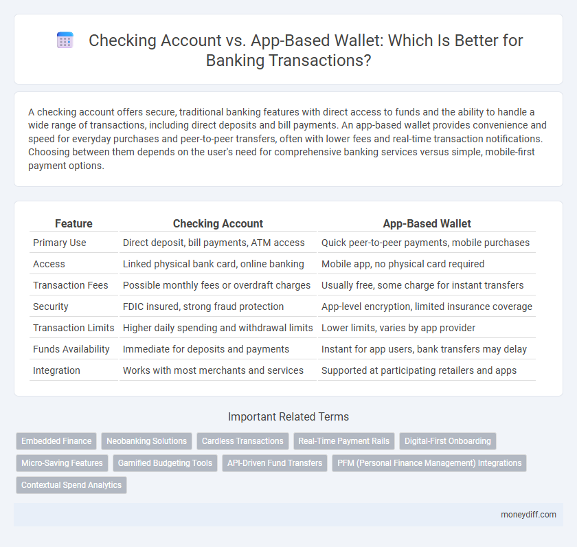 Checking Account vs. App-Based Wallet: Which Is Better for Banking Transactions?