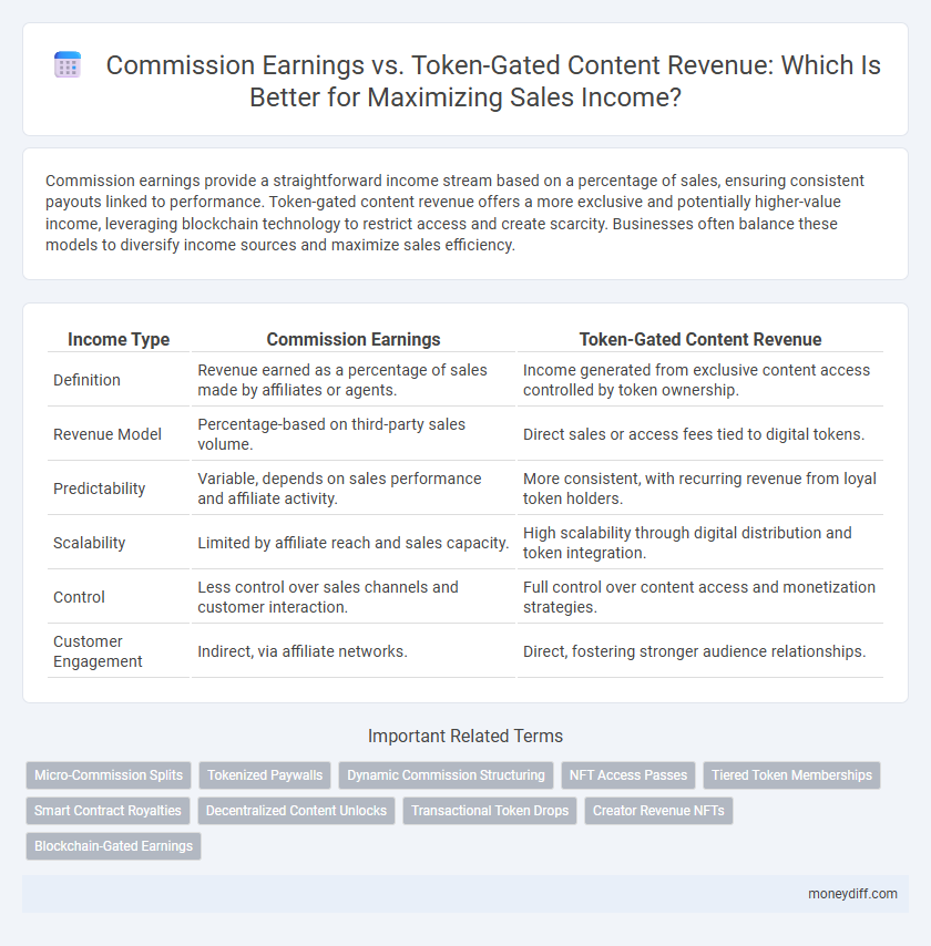 Commission Earnings vs. Token-Gated Content Revenue: Which Is Better for Maximizing Sales Income?