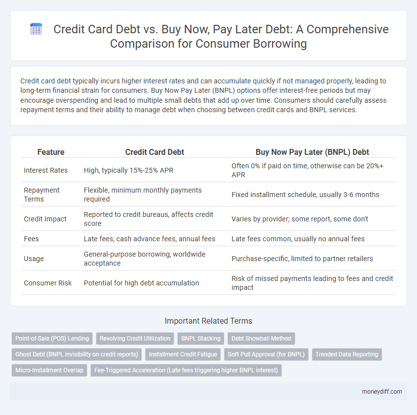 Credit Card Debt vs. Buy Now, Pay Later Debt: A Comprehensive Comparison for Consumer Borrowing