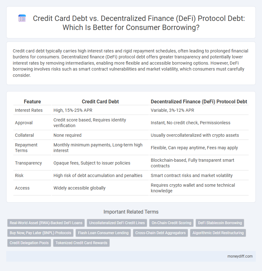 Credit Card Debt vs. Decentralized Finance (DeFi) Protocol Debt: Which Is Better for Consumer Borrowing?