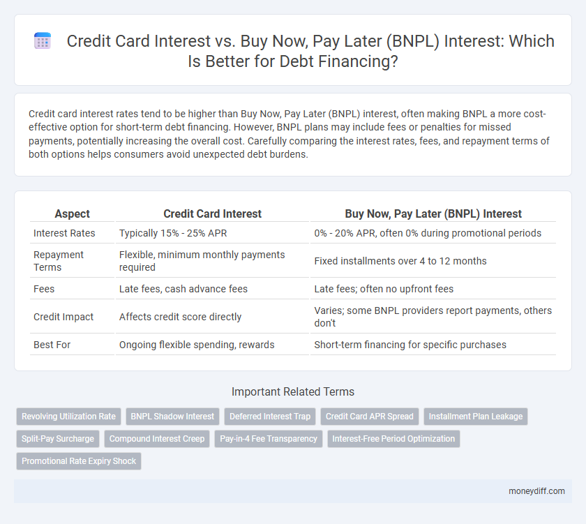 Credit Card Interest vs. Buy Now, Pay Later (BNPL) Interest: Which Is Better for Debt Financing?