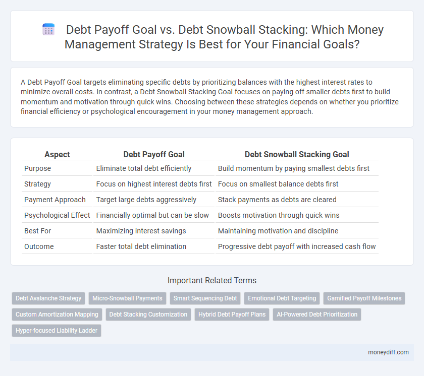 Debt Payoff Goal vs. Debt Snowball Stacking: Which Money Management Strategy Is Best for Your Financial Goals?